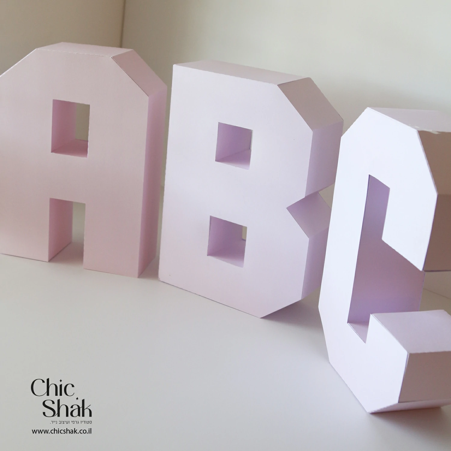 פריסות אותיות ABC תלת מימד – תמונה 2