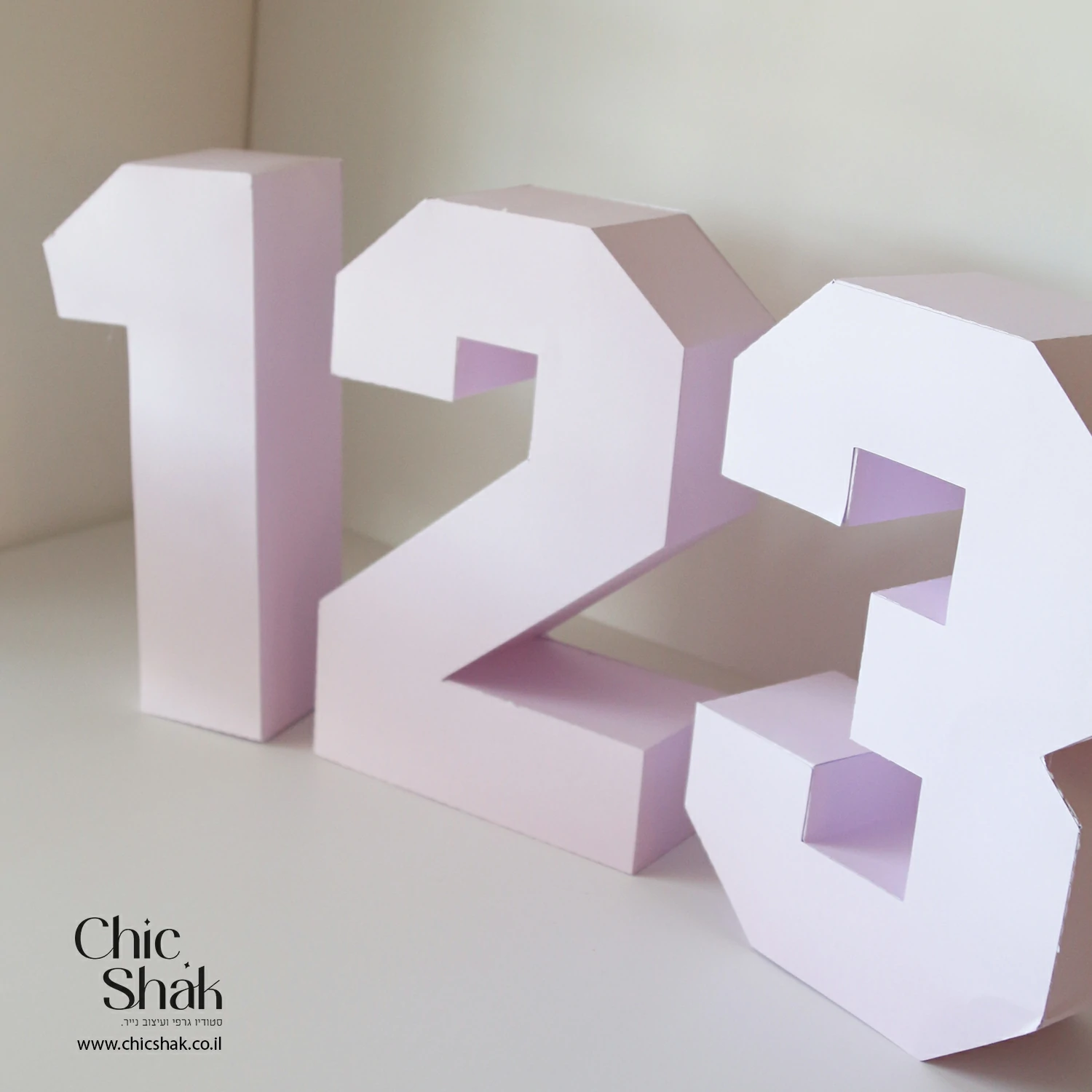 פריסות מספרים 123 תלת מימד – תמונה 2